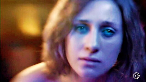 Fiona Armstrong emotional close-up in Heaven and Hell nude scene (2021)