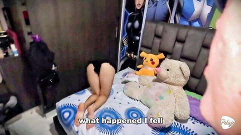 Amateur woman bent over bed exposing ass in lesbian forget ex video