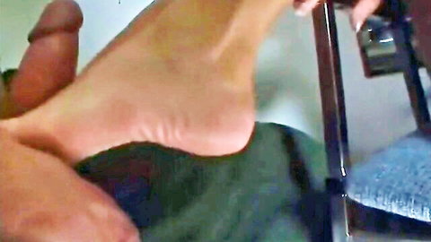 Veronica Rayne's blonde feet teased by dildo in steamy foot fetish closeup
