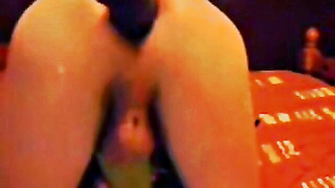 Close-up of woman with big ass in intense pegging penetration
