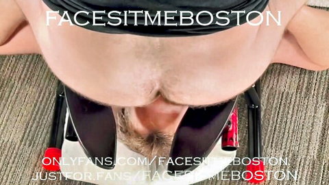 FacesitMeBoston male dom in ass smothering facesit fetish pose