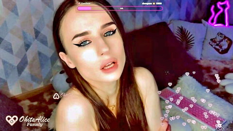 Alicebate young skinny teen cam girl closeup on Chaturbate