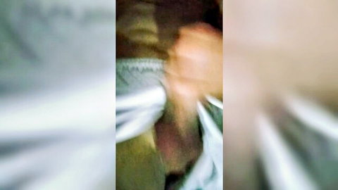 Blurry amateur thumbnail of Argentinian Latina woman undressing in white top