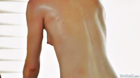 Sidra Sage petite nude from behind, sensual back view