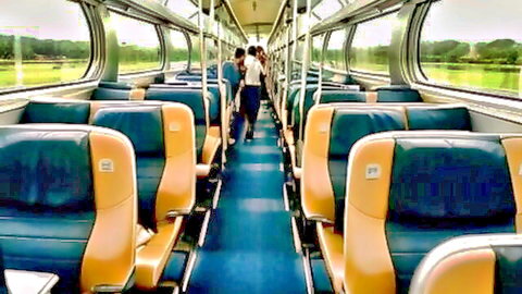 AI illustrated women in bus aisle for leather porn fantasy vid