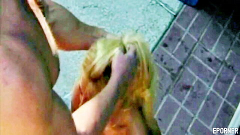 Blonde model Barbie Belle with tiny tits in hair-pulling sex scene