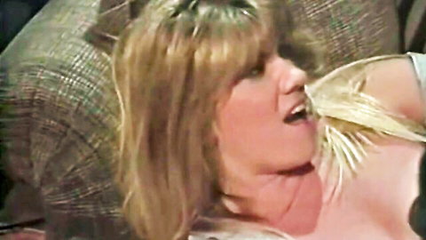 Teri Diver blonde in steamy oral tease from Bike Of Lust 1992