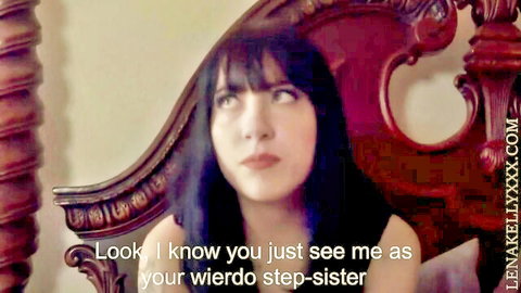 TS Lena Kelly seductive step-sister roleplay close-up gaze