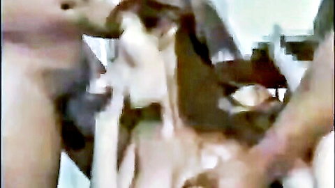 Japanese woman in steamy interracial gangbang with multiple men