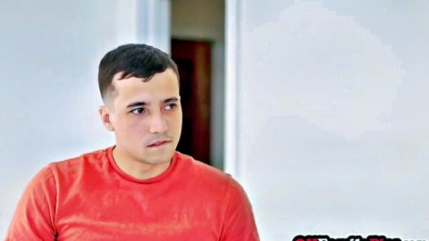 Handsome guy in red shirt from Molly Little's Two Horny Ghosts video