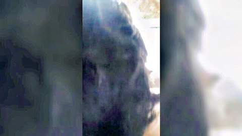 Close-up of mature Chilean woman's hairy vagina