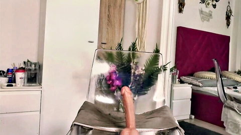 Aliyv sexy Chaturbate girl dildo masturbation with floral toy