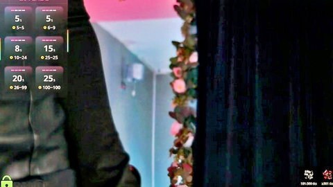 Masha Reed in suggestive pose with man in pink-lit room