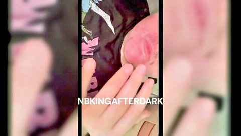 Trans stud fingers his vagina and eats cum in solo amateur video