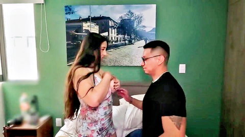 Calipso_SW in amateur casting scene with male partner, big ass focus