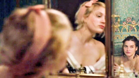 Nadia Tereszkiewicz topless in mirror reflection nude scene