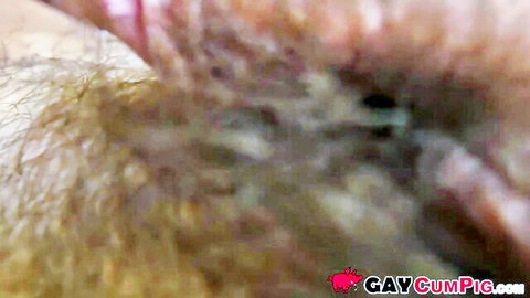 Maxx Stoner and Guy Criss cum on hairy armpit after servicing cock