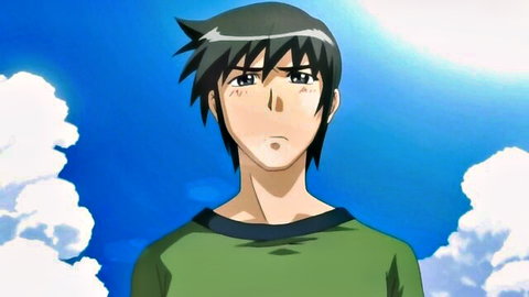 Surprised anime boy with spiky green hair in green shirt, Like A Episode 1 thumbnail