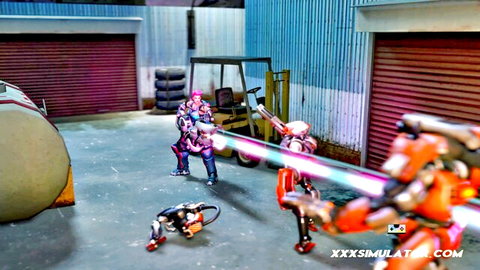 3D animated XXX fantasy gaming with suited models in action pose