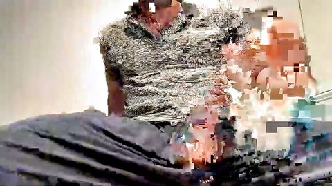 Damnimhandsome25 in sparkly top, old-young blowbang wet scene thumbnail