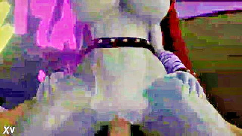 Roxanne Wolf anthro wolf in explicit furry sex, big tits, spread legs penetration