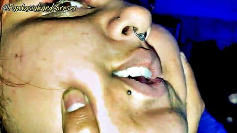 Alison Gonzalez blindfolded guessing lollipop vs penis oral homemade POV