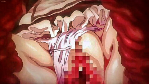 Hentai close-up of wet animated pussy with pixel censorship in Residence Ep 2