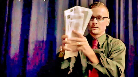 Man in suit holding documents in teasing scene with Andi James, Cory Chase milfs