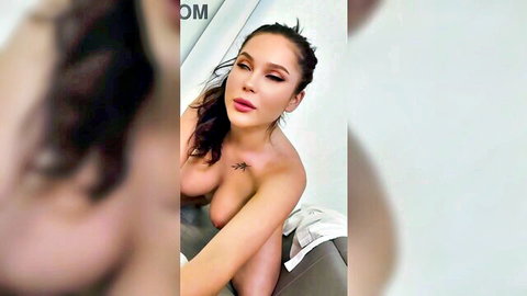 Bambola's big wet tits in steamy POV blowjob tease