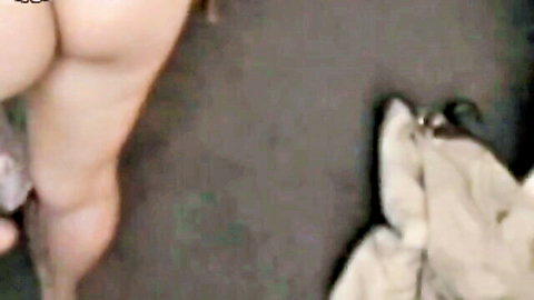 Amateur POV closeup of nude thick ass bent over exposing pink pussy and thighs