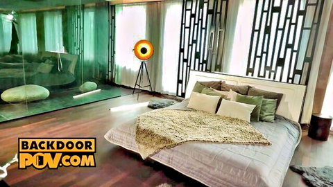 Alexa Flexy in seductive POV anal teaser on luxurious bed