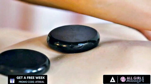 Sheena Ryder receives hot stone massage from Ailee Anne in all-girl session