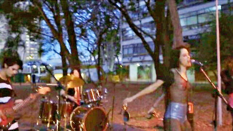 Ayla Gresta topless nude tits performing in Ainda Temos a Imensidao da Noite (2019)