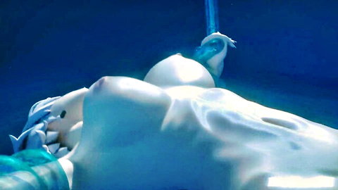 EroChanFX's Anby Trigger in underwater tentacle hentai, nude curvy beauty floating
