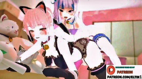 Vikusik062 cute futa furry cat girls in hard anal creampie hentai