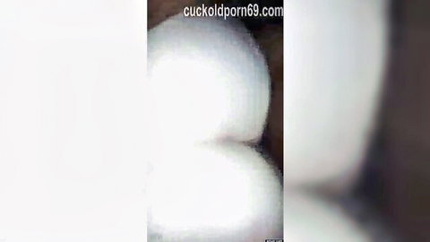 Big white ass of cheating military wife bent over in POV