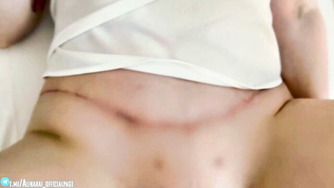 Hot MILF with C-section scar in steamy POV motel hookup