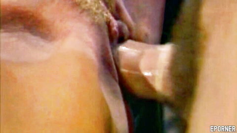 Vintage MILF temptress in heart-stopping close-up penetration scene