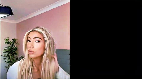 Ella Jasmine blonde beauty in GRWM makeup before fucking Danny D