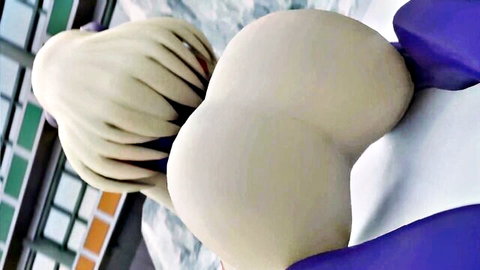 Mount Lady's massive animated booty twerking in tight white costume