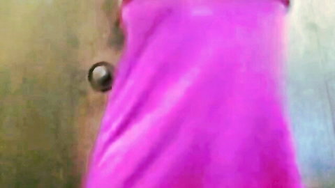 Disni Meleena seductively dancing in pink night dress, teasing ass and boobs