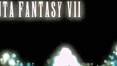 Futa Fantasy VII adult parody title card with glowing effects