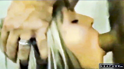 Blonde woman in intense closeup oral sex with surprise cum in mouth