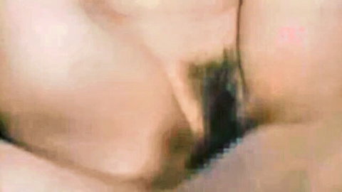 Close-up of hairy pussy receiving deep penetration