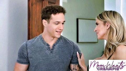 Gigi Dior flirts with young stud in intimate talk, Mom wants creampie tease