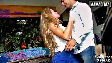 Anastasia Rey busty Colombian in intimate embrace with man