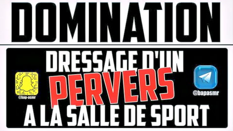 Supremacy's French audio domination of a pervert at the gym, supremacy fetish
