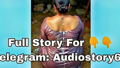 Indian woman in backless purple dress seductive back view audio story