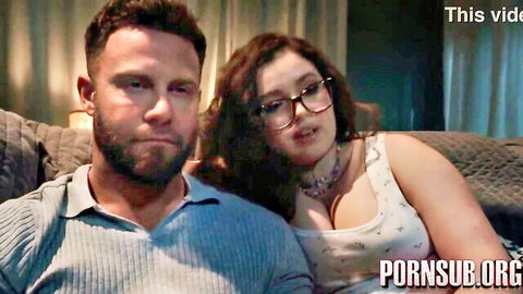 Leana Lovings seduces Seth Gamble in steamy couch scene