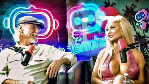 Karmen Karma teases Dan Dangler's grandad with big tits in wild interview